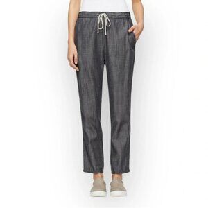 Eileen  Fisher Grey Slouchy Ankle High Rise Pants